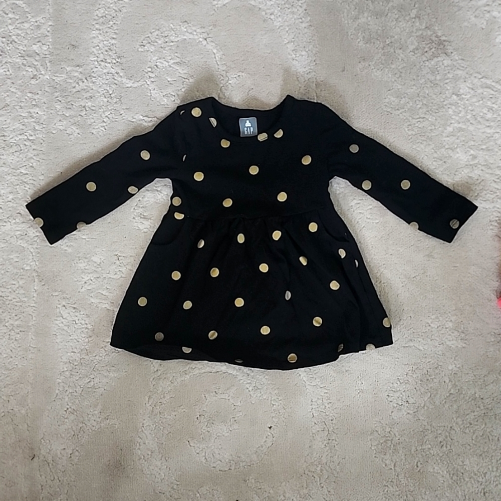 Baby Gap Long Sleeve Baby Girl Dress with Pockets